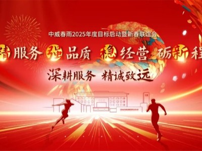 深耕服務(wù) 精誠致遠 | 中威春雨2025年度目標(biāo)啟動暨新春聯(lián)誼會圓滿落幕
